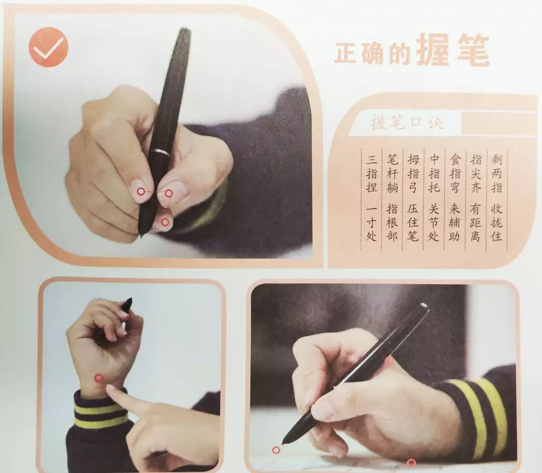 握笔的正确方法图片(握笔的正确方法图片视频)